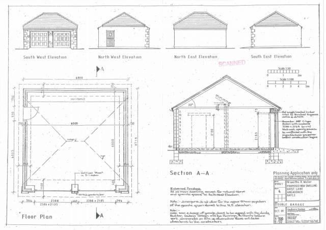 4 Proposed double garage, floor plan and elevations 04082016